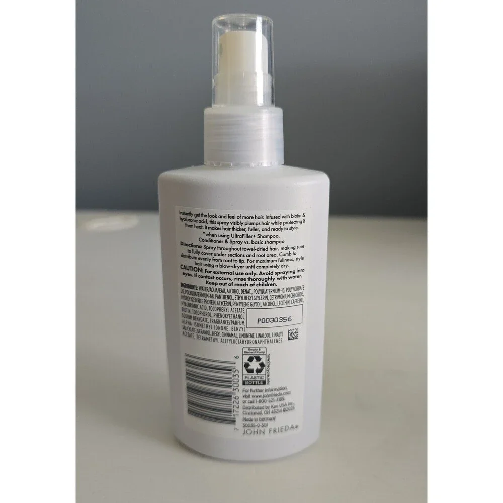 John Frieda Ultra Filler+ Thickening Spray NEW Full Size